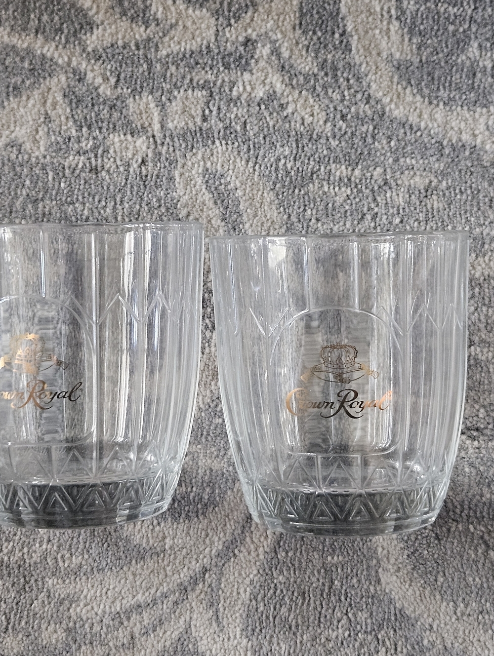 Crown Royal Clear Whiskey Glasses - Set of 2
